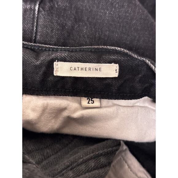 Imogene + Willie Catherine Jeans 25 Womens Black Wash High Rise Vintage Straight - Picture 7 of 8